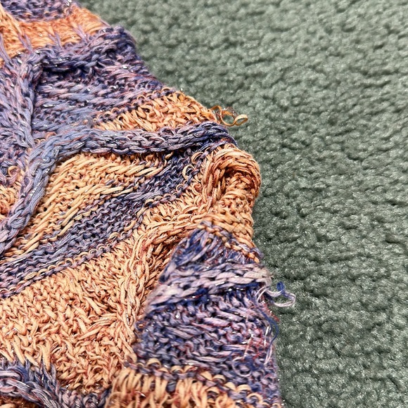 Faith Connexion Textured Metallic Cropped Sweater NWT - Picture 5 of 8